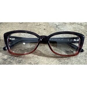 Menrad Mod 331018 6821 Black Red Eyeglasses Frames Germany 54-16-140-35 NWOT G20